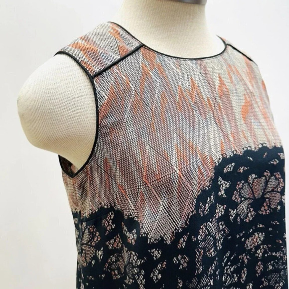 DANIEL RAINN Women Sleeveless Pullover Round Neck Semi Sheer Shirt Size Small - Picture 5 of 14